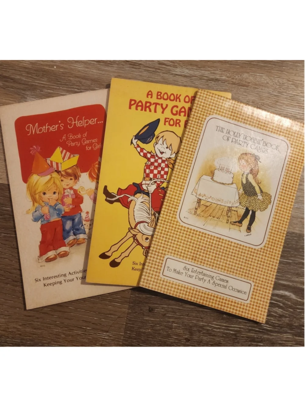 Vintage Party Games Booklets - 3. Holly Hobbie, Mother's Helper, Party Games/Boy